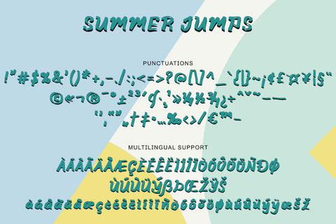 Summer Jumps Font Prasetya Letter 