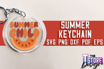 Summer Keychain SVG Design | Sea & Ocean SVG Quotes | Quotes Design SVG The T Store Design 