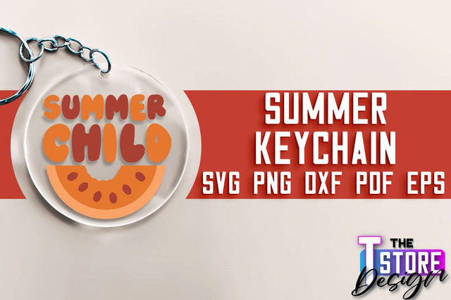 Summer Keychain SVG Design | Sea & Ocean SVG Quotes | Quotes Design SVG The T Store Design 