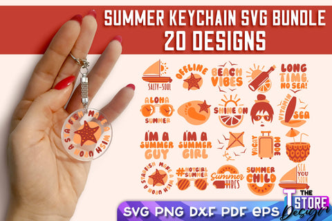 Summer Keychain SVG Design | Sea & Ocean SVG Quotes | Quotes Design SVG The T Store Design 