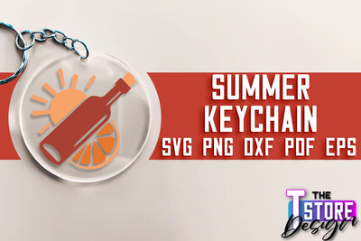 Summer Keychain SVG Design | Sea & Ocean SVG Quotes | Quotes Design SVG The T Store Design 