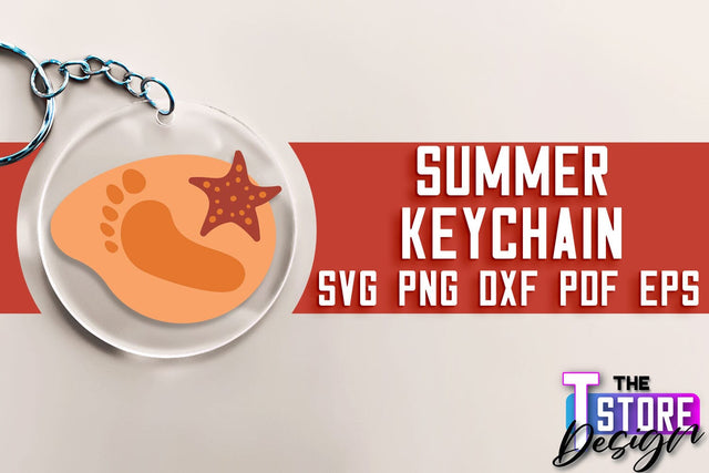 Summer Keychain SVG Design | Sea & Ocean SVG Quotes | Quotes Design SVG The T Store Design 