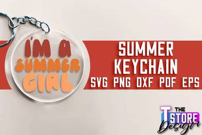 Summer Keychain SVG Design | Sea & Ocean SVG Quotes | Quotes Design SVG The T Store Design 