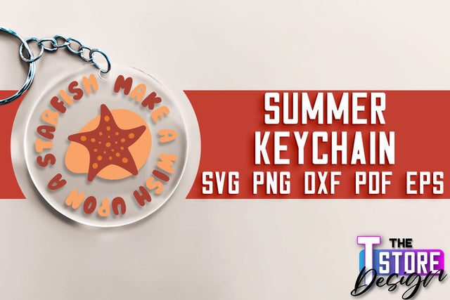 Summer Keychain SVG Design | Sea & Ocean SVG Quotes | Quotes Design SVG The T Store Design 