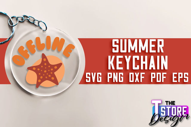 Summer Keychain SVG Design | Sea & Ocean SVG Quotes | Quotes Design SVG The T Store Design 