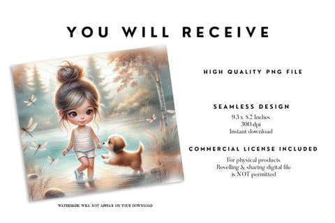 Summer Lake Girl 20oz Tumbler Wrap PNG Sublimation BijouBay 