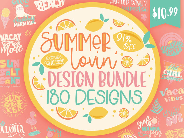Summer Lovin' Design Bundle Bundle So Fontsy Design Shop 