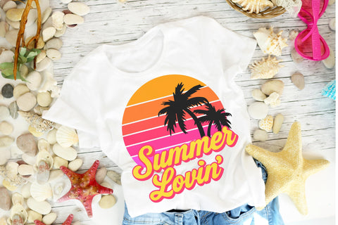 Summer Lovin SVG PNG DXF EPS Cut File - Cricut & Silhouette Design SVG So Fontsy VIP Design Shop 