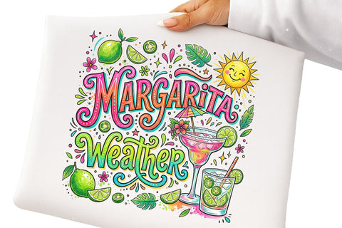 Summer Margarita Weather PNG Sublimation PaperPrintSVG 