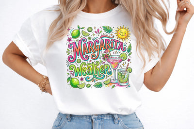 Summer Margarita Weather PNG Sublimation PaperPrintSVG 