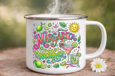 Summer Margarita Weather PNG Sublimation PaperPrintSVG 