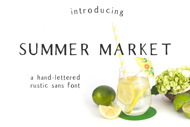 Summer Market Rustic Farmhouse Sans Font Beck McCormick 