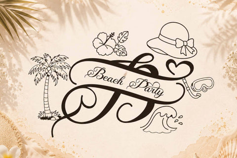 Summer Meylina Monogram Font Prasetya Letter 