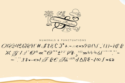 Summer Meylina Monogram Font Prasetya Letter 