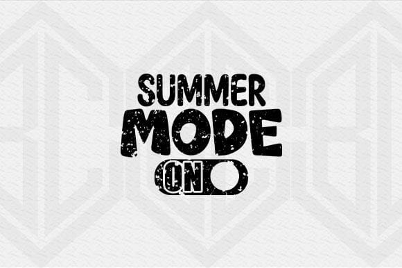 Summer Mode On SVG Retro Summer Beach Cut File for Cricut SVG BillahCrafts 