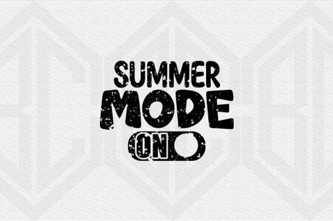 Summer Mode On SVG Retro Summer Beach Cut File for Cricut SVG BillahCrafts 