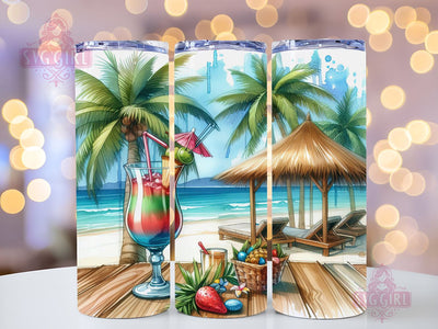 Summer Mojito Cocktail 20oz Tumbler Wrap Sublimation Design, Straight Tapered Tumbler Wrap, Day Drinking Season Tumbler Png, Instant Digital Download Sublimation SvggirlplusArt 