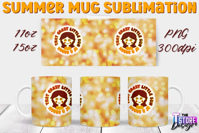 Summer Mug Sublimation | 11 Oz 15 Oz Mug Sublimation | PNG File Sublimation The T Store Design 