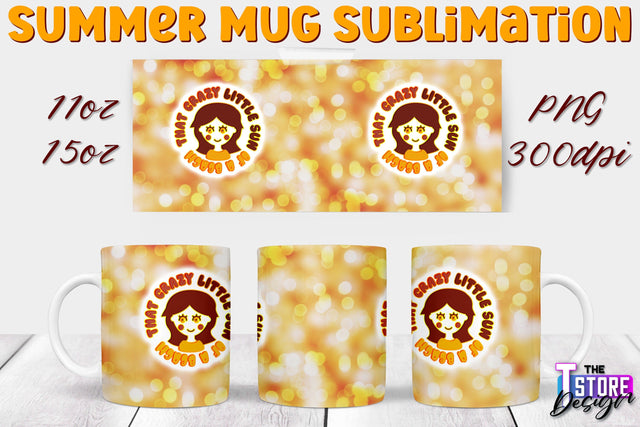 Summer Mug Sublimation | 11 Oz 15 Oz Mug Sublimation | PNG File Sublimation The T Store Design 