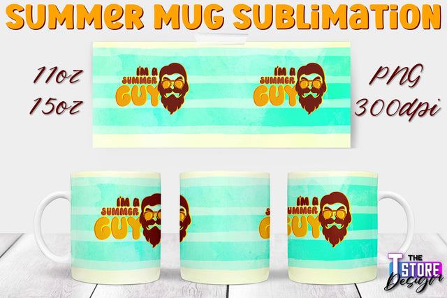Summer Mug Sublimation | 11 Oz 15 Oz Mug Sublimation | PNG File Sublimation The T Store Design 