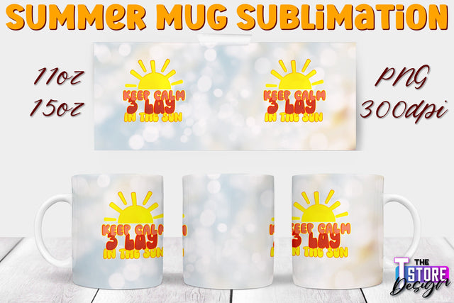 Summer Mug Sublimation | 11 Oz 15 Oz Mug Sublimation | PNG File Sublimation The T Store Design 