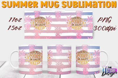 Summer Mug Sublimation | 11 Oz 15 Oz Mug Sublimation | PNG File Sublimation The T Store Design 