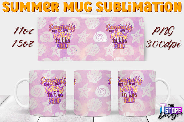 Summer Mug Sublimation | 11 Oz 15 Oz Mug Sublimation | PNG File Sublimation The T Store Design 
