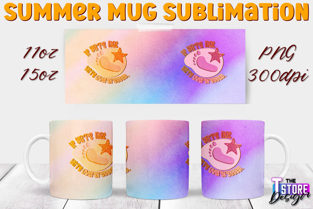 Summer Mug Sublimation | 11 Oz 15 Oz Mug Sublimation | PNG File Sublimation The T Store Design 