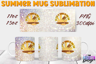Summer Mug Sublimation | 11 Oz 15 Oz Mug Sublimation | PNG File Sublimation The T Store Design 