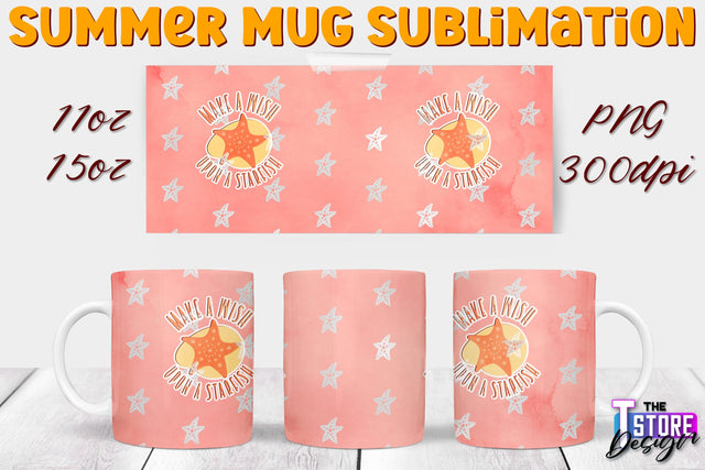 Summer Mug Sublimation | 11 Oz 15 Oz Mug Sublimation | PNG File Sublimation The T Store Design 