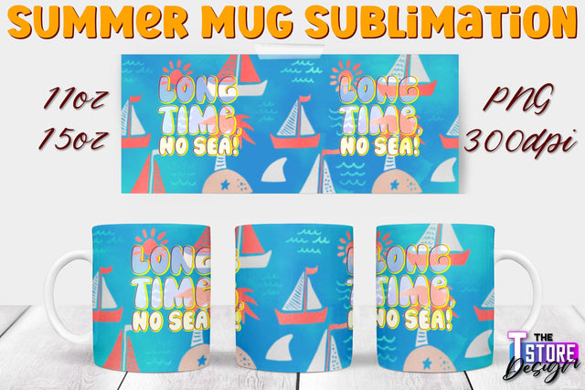 Summer Mug Sublimation | 11 Oz 15 Oz Mug Sublimation | PNG File Sublimation The T Store Design 