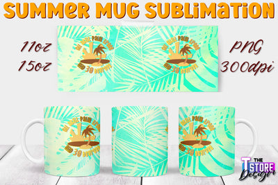 Summer Mug Sublimation | 11 Oz 15 Oz Mug Sublimation | PNG File Sublimation The T Store Design 
