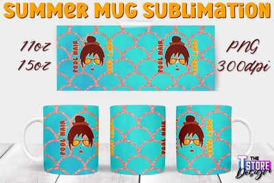 Summer Mug Sublimation | 11 Oz 15 Oz Mug Sublimation | PNG File Sublimation The T Store Design 