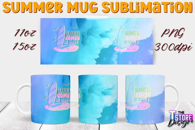 Summer Mug Sublimation | 11 Oz 15 Oz Mug Sublimation | PNG File Sublimation The T Store Design 