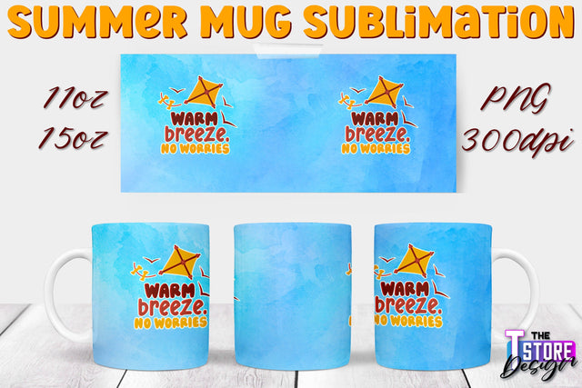 Summer Mug Sublimation | 11 Oz 15 Oz Mug Sublimation | PNG File Sublimation The T Store Design 