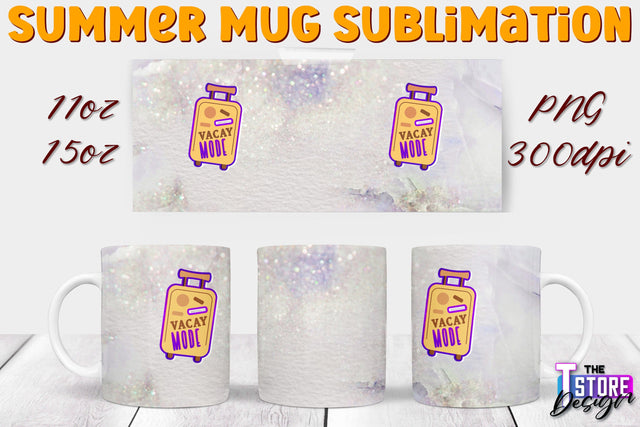 Summer Mug Sublimation | 11 Oz 15 Oz Mug Sublimation | PNG File Sublimation The T Store Design 