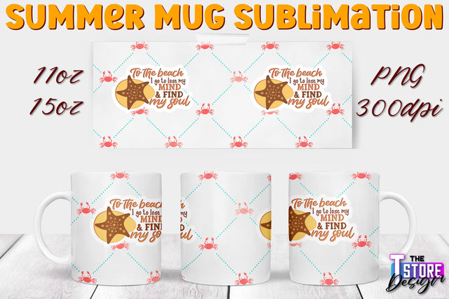 Summer Mug Sublimation | 11 Oz 15 Oz Mug Sublimation | PNG File Sublimation The T Store Design 