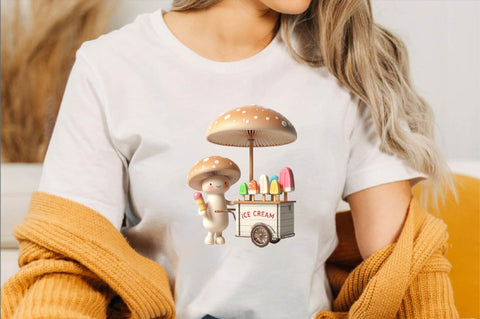 Summer Mushroom's Sublimation Clipart Bundle Sublimation SVGArt 