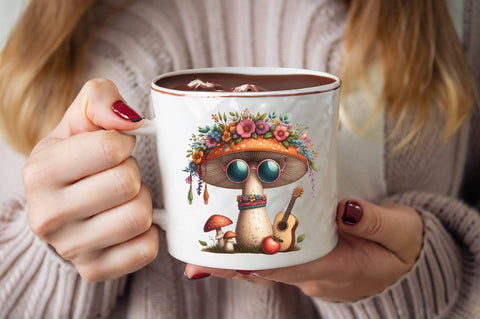 Summer Mushroom's Sublimation Clipart Bundle Sublimation SVGArt 