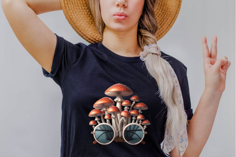 Summer Mushroom's Sublimation Clipart Bundle Sublimation SVGArt 