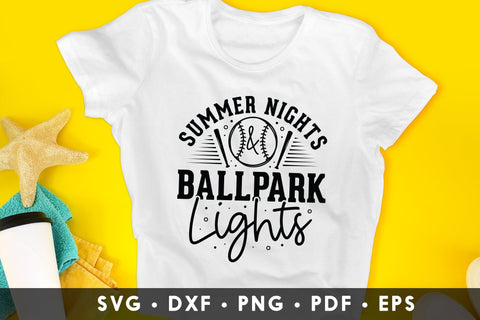 Summer Nights & Ballpark Lights SVG SVG CraftLabSVG 