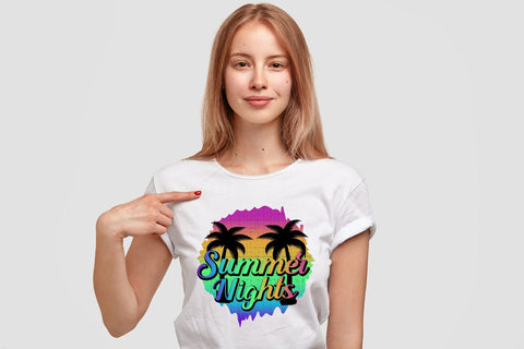 Summer Nights PNG Sublimation Design Sublimation CraftLabSVG 