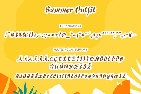 Summer Outfits Font Prasetya Letter 