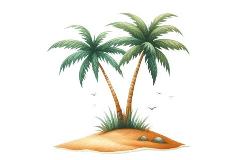 Summer Palm Tree Clipart Sublimation SVGista 