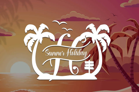 Summer Panorama Monogram Font Prasetya Letter 