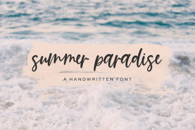 Summer Paradise Script Font Beck McCormick 