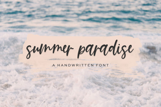 Summer Paradise Script Font Beck McCormick 