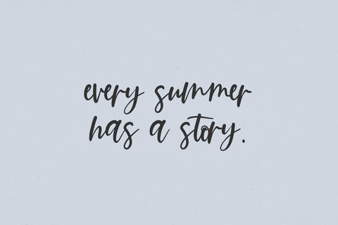 Summer Paradise Script Font Beck McCormick 