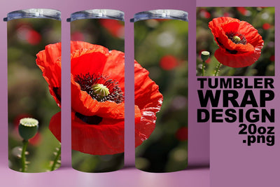 Summer Petal Paradise Tumbler Wrap - Realistic Sublimation afrosvg 
