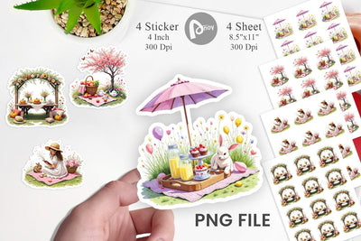 Summer Picnic Dreams Sticker Sublimation artnoy 